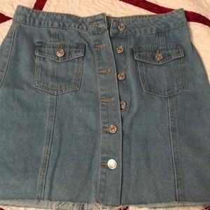 Denim skirt high waisted